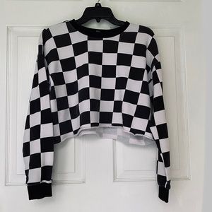Checkered crop top
